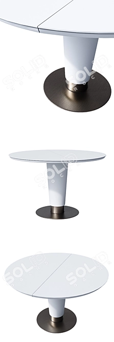 Stylish STUART Folding Table 3D model image 2