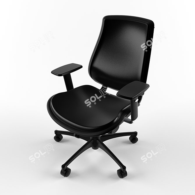 ErgoFlex Task Chair: Stylish & Comfortable 3D model image 1