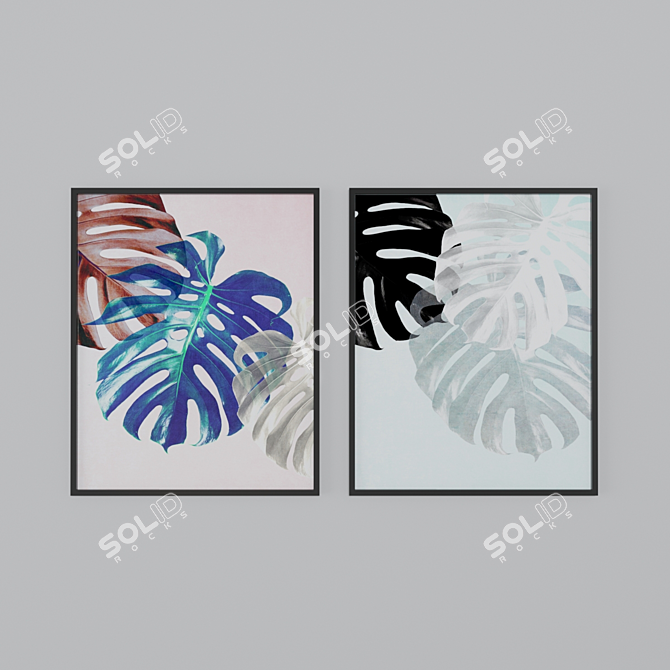 Blooming Beauty: Botanical Prints 3D model image 1