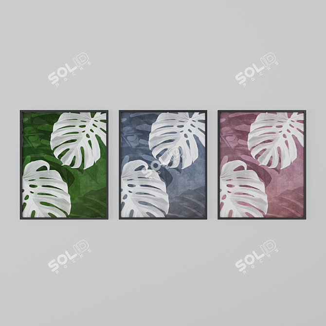 Blooming Beauty: Botanical Prints 3D model image 2