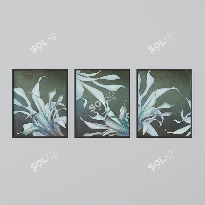 Blooming Beauty: Botanical Prints 3D model image 3