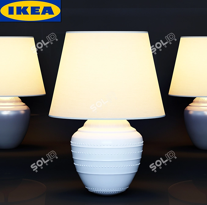 Rikkarum: Stylish and Functional Table Lamp 3D model image 1