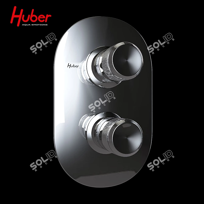 Huber Chronos CR019200: Stylish Mixer for All Your Needs 3D model image 1