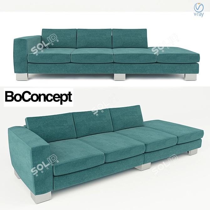 BoConcept Indivi2: Stylish Sofa for Your Home 3D model image 1