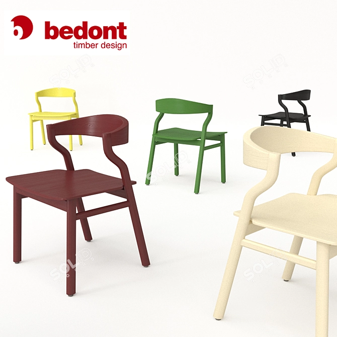 Stylish Bedont Kalea Chair 3D model image 2