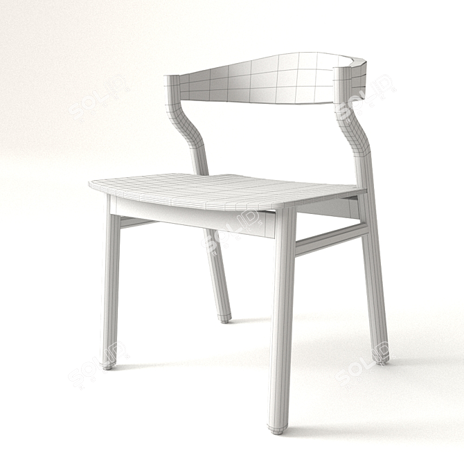 Stylish Bedont Kalea Chair 3D model image 3