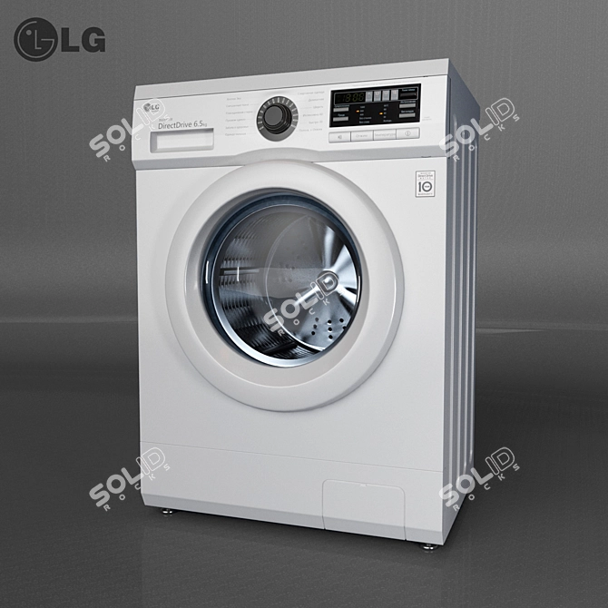 LG F1096WD4 Compact Washing Machine 3D model image 2