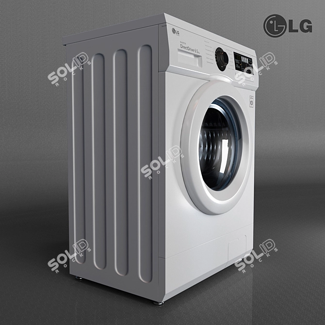 LG F1096WD4 Compact Washing Machine 3D model image 3