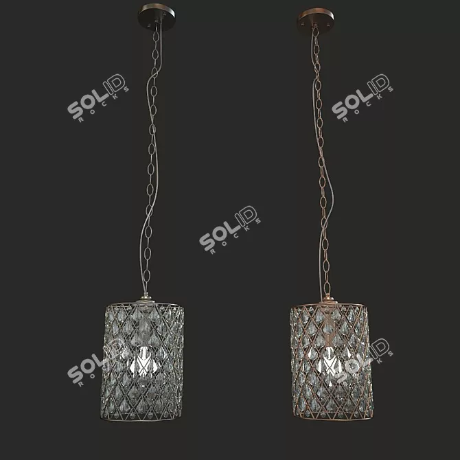 WunderLight Eva Chandelier 3D model image 1