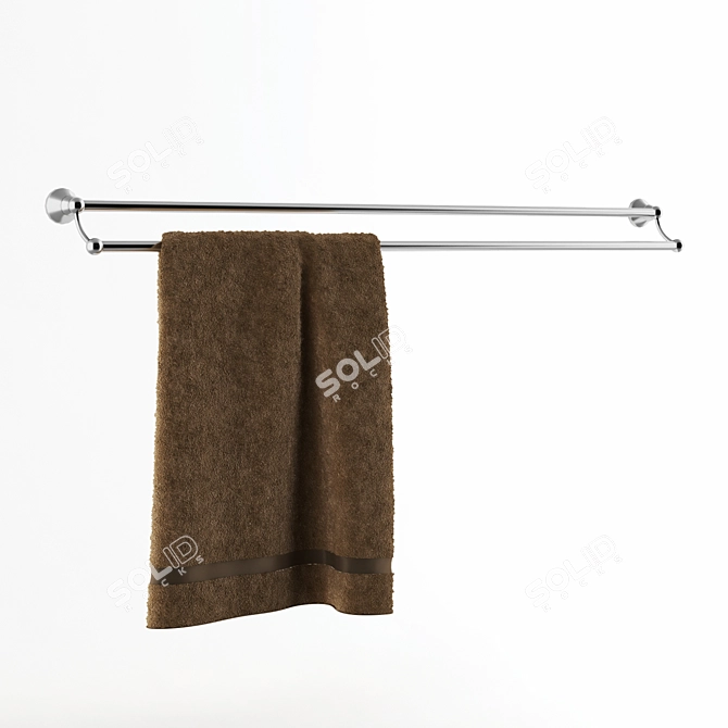 Seattle Double Bar Towel  High-Quality 3D Model 3D model image 1