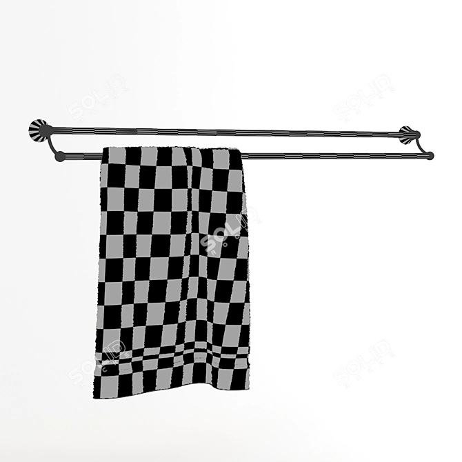 Seattle Double Bar Towel  High-Quality 3D Model 3D model image 2