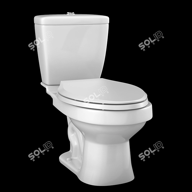 Elegant KOHLER Karsten Toilet 3D model image 1