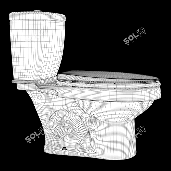 Elegant KOHLER Karsten Toilet 3D model image 3