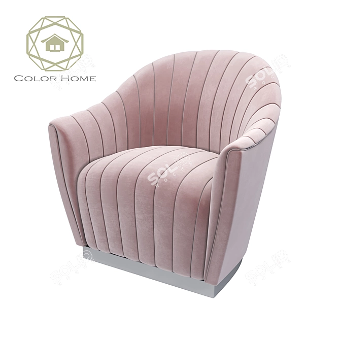 Premium Comfort Armchair: "Ariel" Collection 3D model image 1