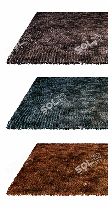Luxury Nadia Collection Rug 3D model image 2
