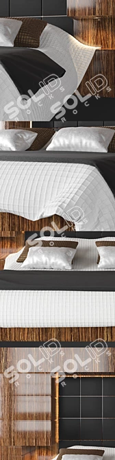 Modern Bed Design - B06 3D model image 2