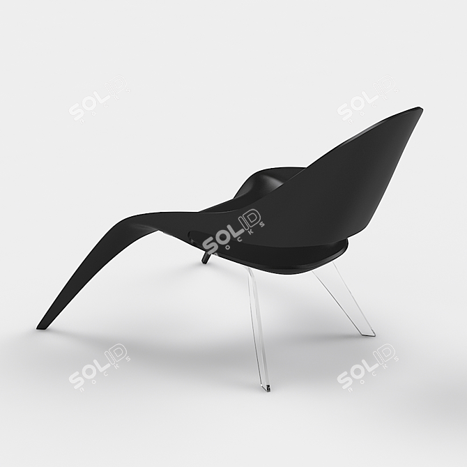 Fork Chair: Stylish and Personal 3D model image 2