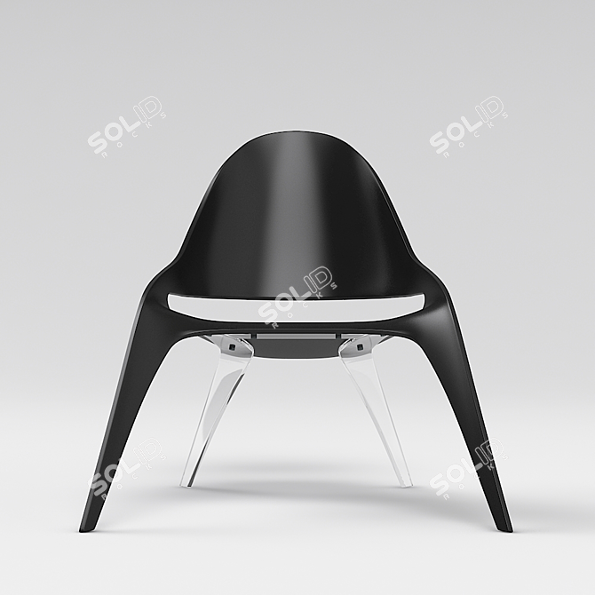 Fork Chair: Stylish and Personal 3D model image 3