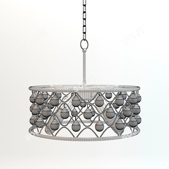 Elegant Divinare Brava Pendant Light 3D model image 2