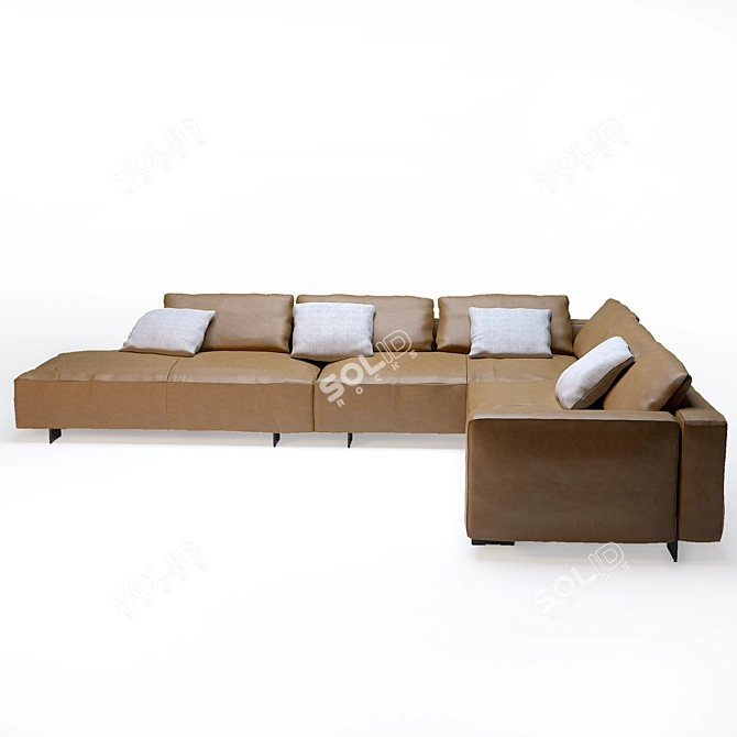 Bullit Corner Sofa Set: Comfort and Style 3D model image 3