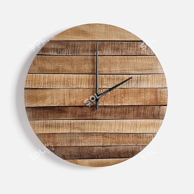 Eco Wood Timepiece 3D model image 4