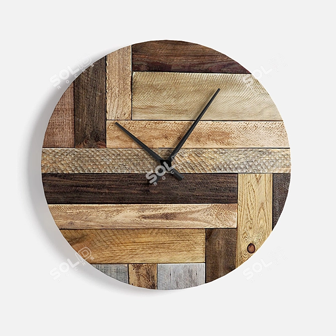 Eco Wood Timepiece 3D model image 5