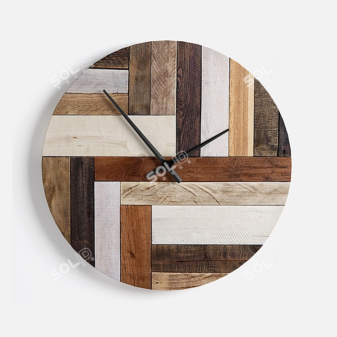 Eco Wood Timepiece 3D model image 6