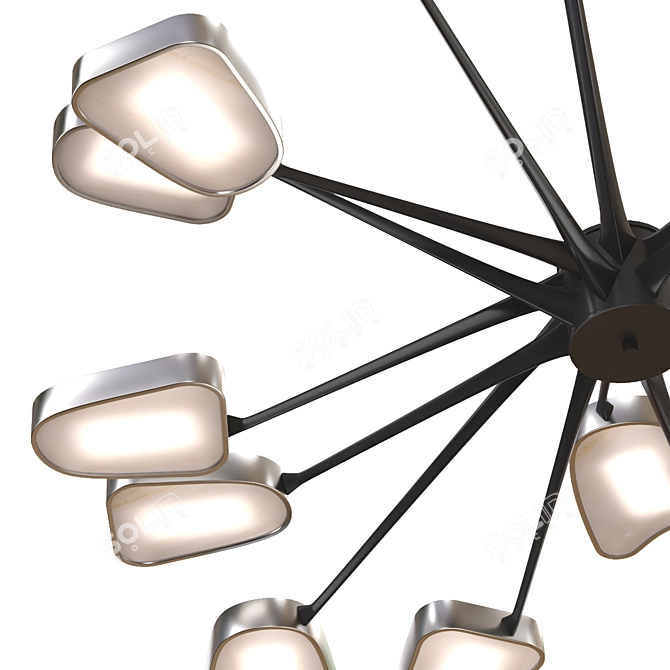 Elegant Vray Chandelier 2013 3D model image 2