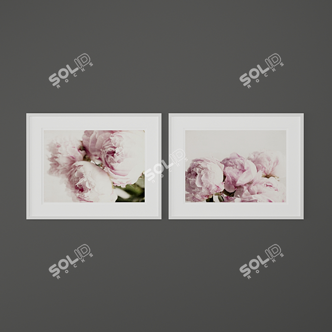 Lush Floral Prints Collection 3D model image 1