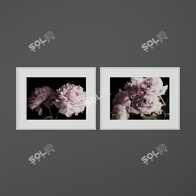 Lush Floral Prints Collection 3D model image 2