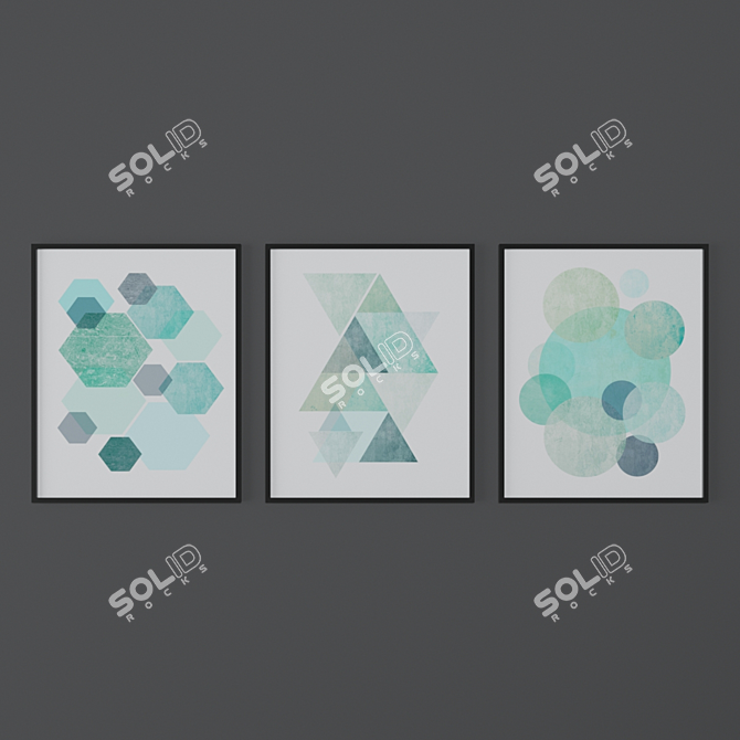 Exileprints Abstract Print Set 3D model image 2