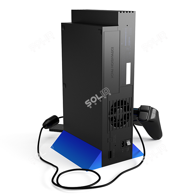 Classic Gaming Powerhouse: Sony PS2 3D model image 6