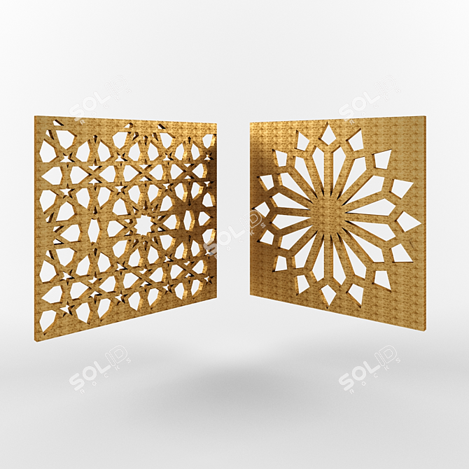Elegant Iranian 3D Panel 3D model image 1