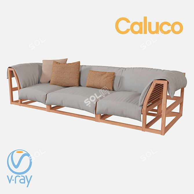 Cozy Caluco: Comfortable and Stylish Outdoor Furniture 3D model image 1