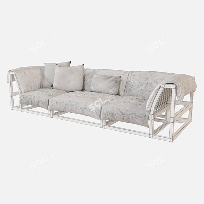 Cozy Caluco: Comfortable and Stylish Outdoor Furniture 3D model image 2