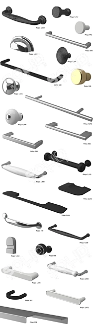 IKEA Cabinet & Wardrobe Door Handles 3D model image 2