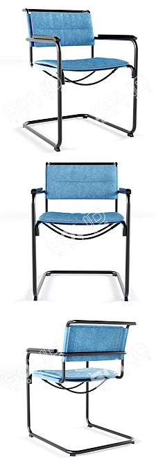 S34N Thonet All Weather Chair: Stylish, Durable, Versatile 3D model image 2