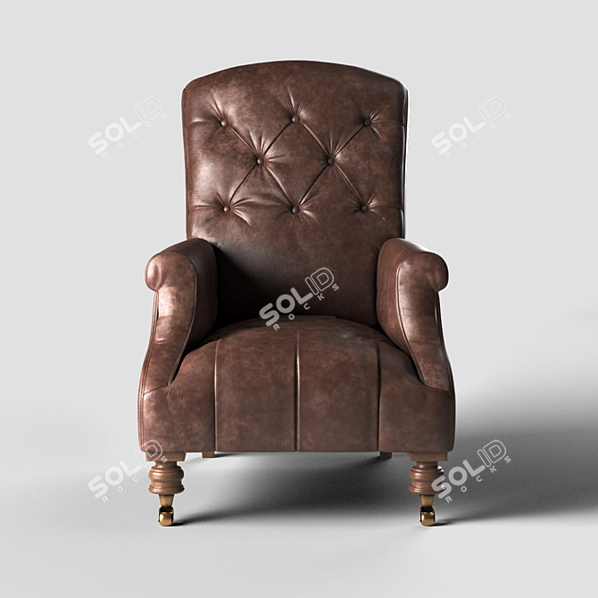 Luxury Restored: Restoration Hardware Diplomat 3D model image 2