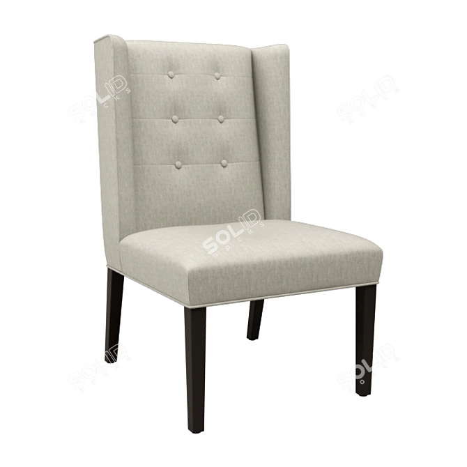 Velvet Mist Chair 3D model image 1