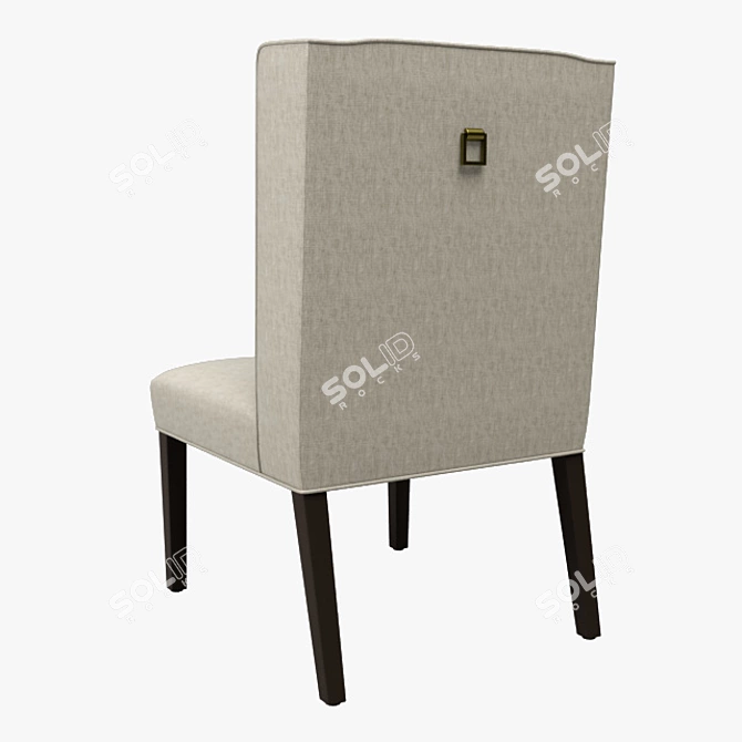 Velvet Mist Chair 3D model image 2