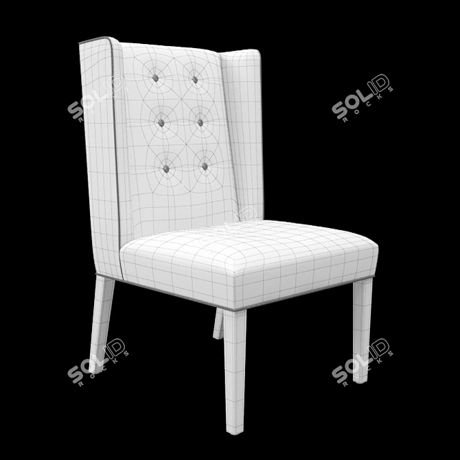 Velvet Mist Chair 3D model image 3