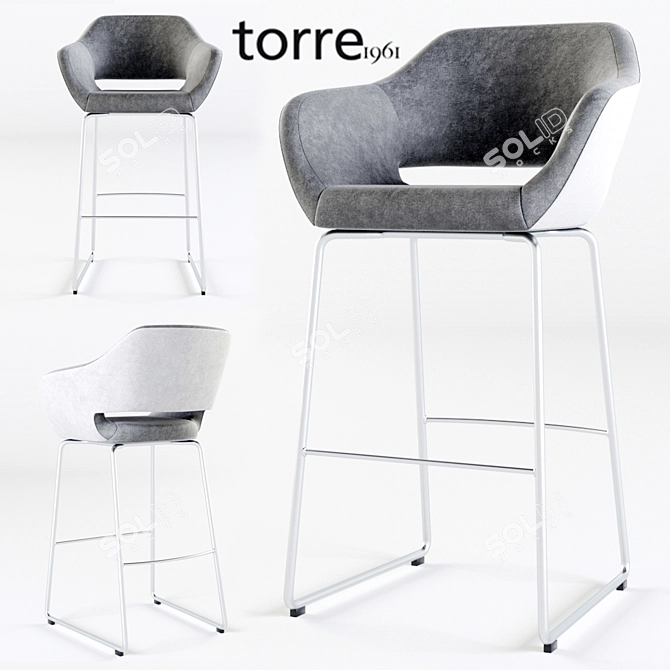 Torre1961 Manu-07 Base 115: Compact and Stylish 3-Piece Furniture Set 3D model image 1