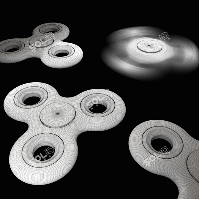 TurboSpinner: Detailed Toy Model 3D model image 2