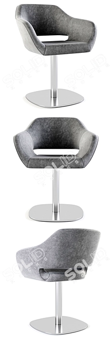 Elegant Manu-07 Base Chair 3D model image 2