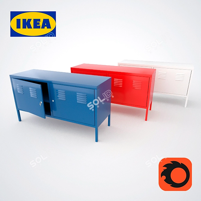 Sleek Storage Solution: IKEA PS Wardrobe 3D model image 1