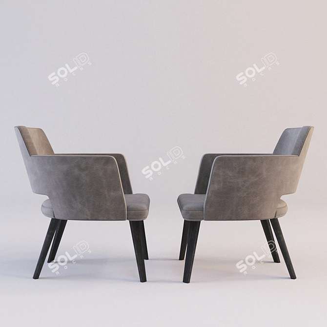 Thea Queen: Italian Designer Chair 3D model image 2