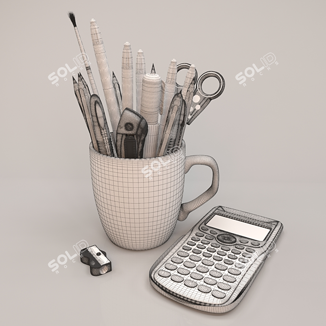Versatile Desk Organizer 3D model image 3