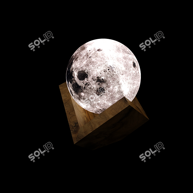 Lunar Glow: Magical Moon Light 3D model image 1