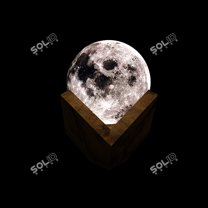 Lunar Glow: Magical Moon Light 3D model image 2