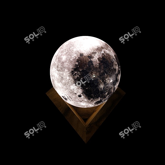 Lunar Glow: Magical Moon Light 3D model image 3
